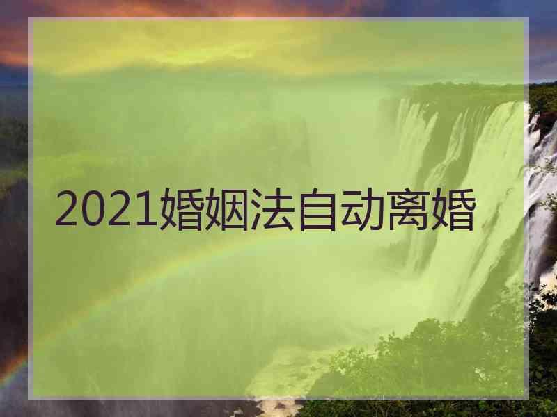 2021婚姻法自动离婚