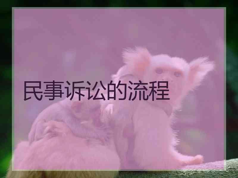民事诉讼的流程