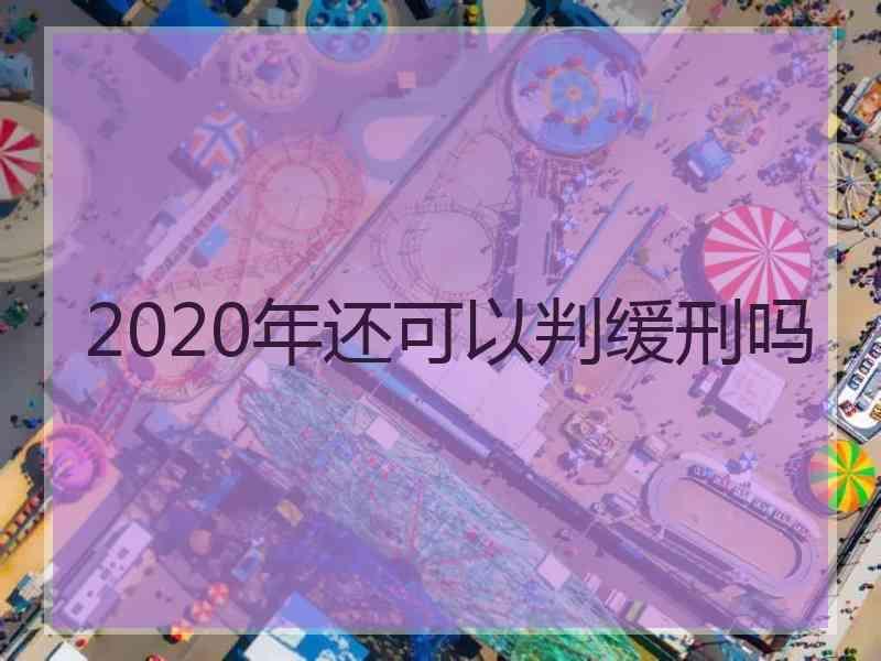 2020年还可以判缓刑吗