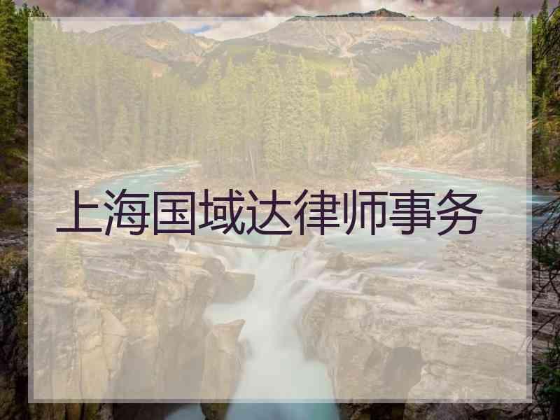 上海国域达律师事务