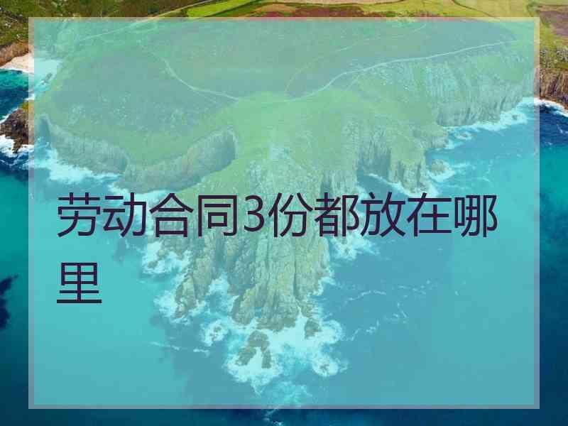 劳动合同3份都放在哪里