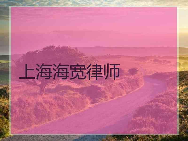 上海海宽律师