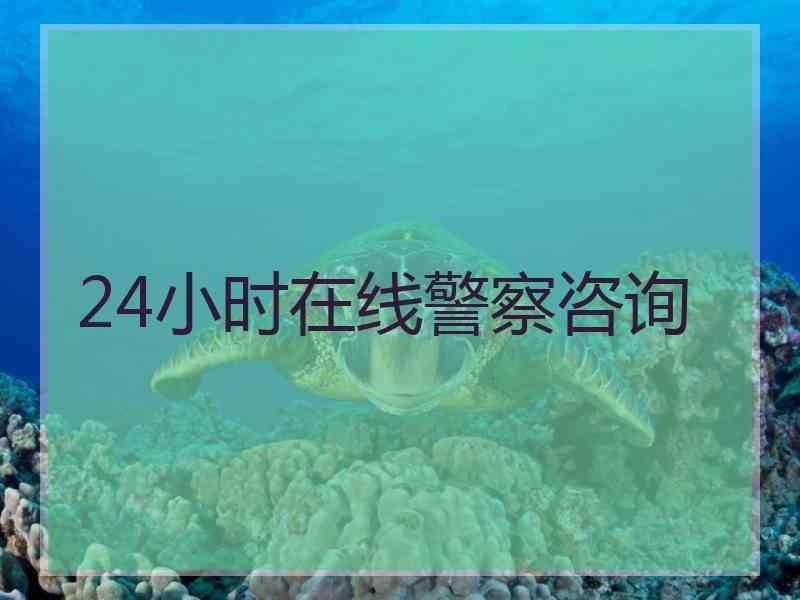 24小时在线警察咨询