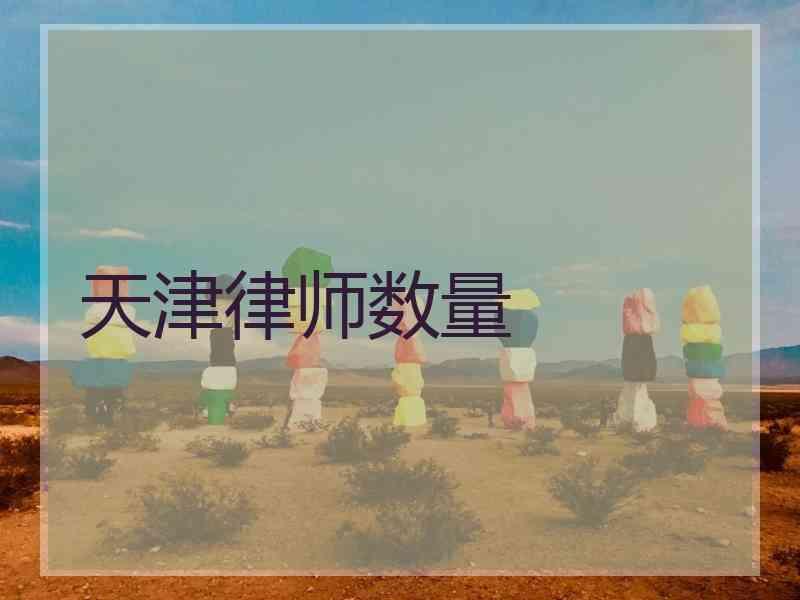 天津律师数量