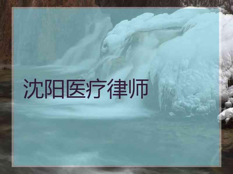 沈阳医疗律师