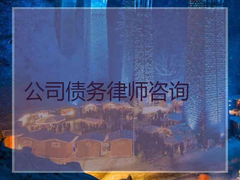公司债务律师咨询