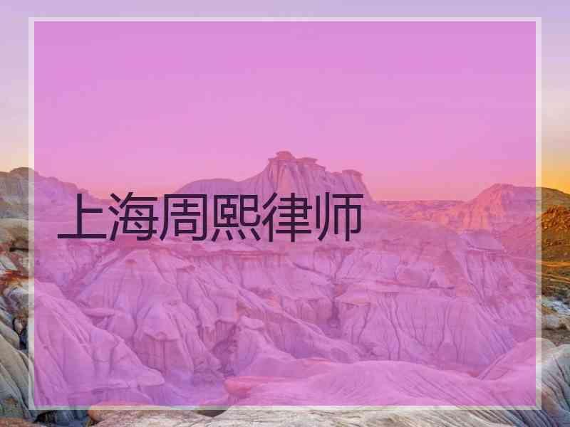 上海周熙律师