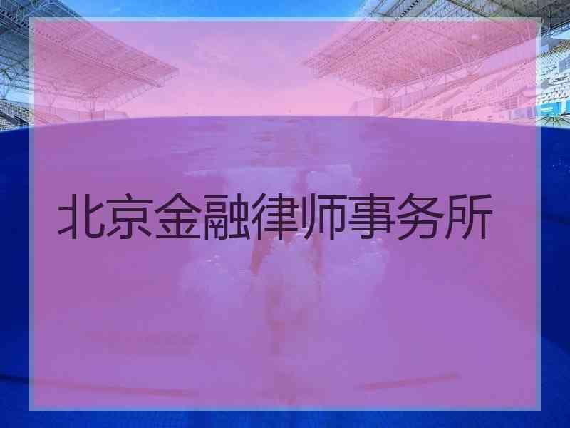 北京金融律师事务所