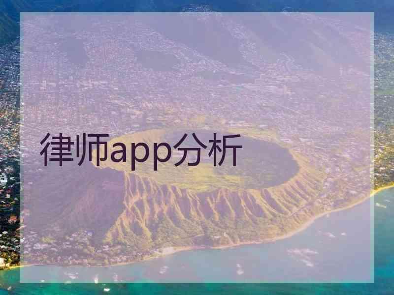 律师app分析