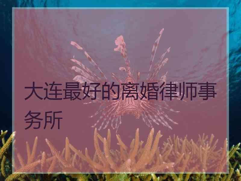 大连最好的离婚律师事务所