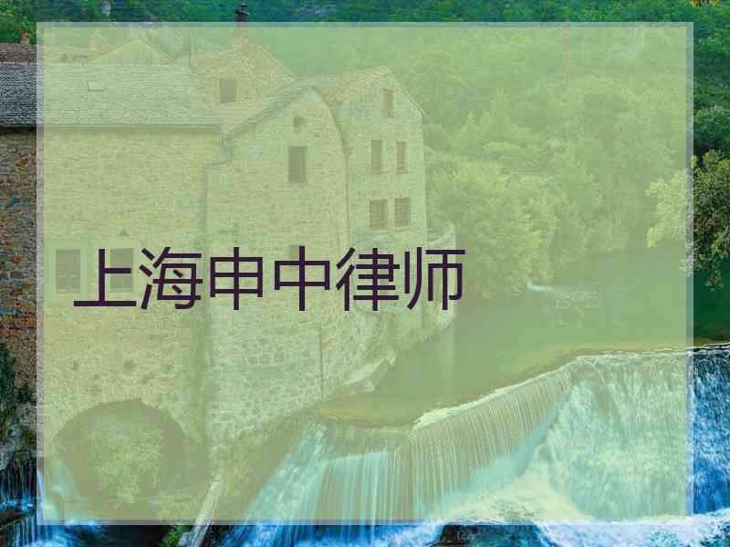 上海申中律师