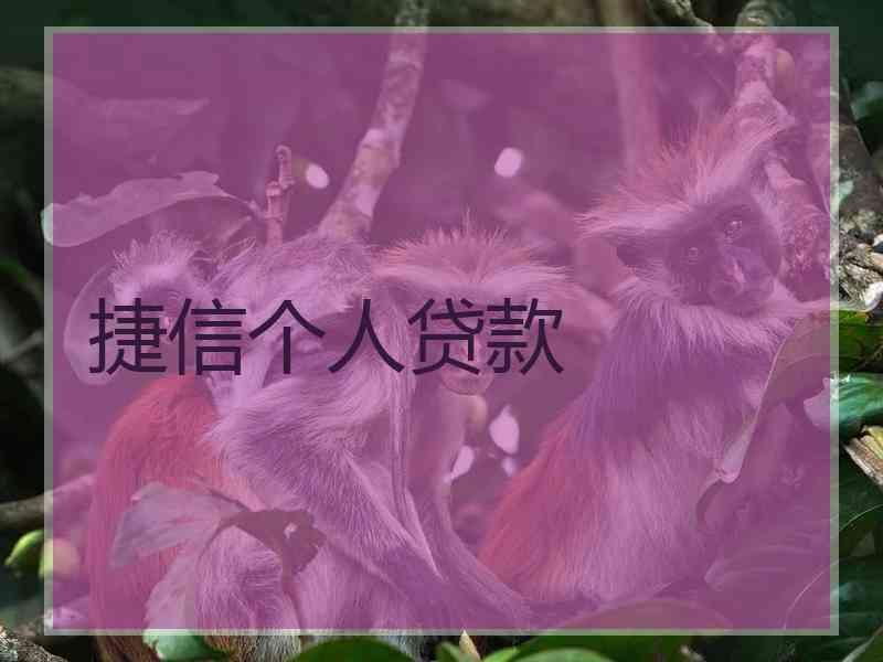 捷信个人贷款