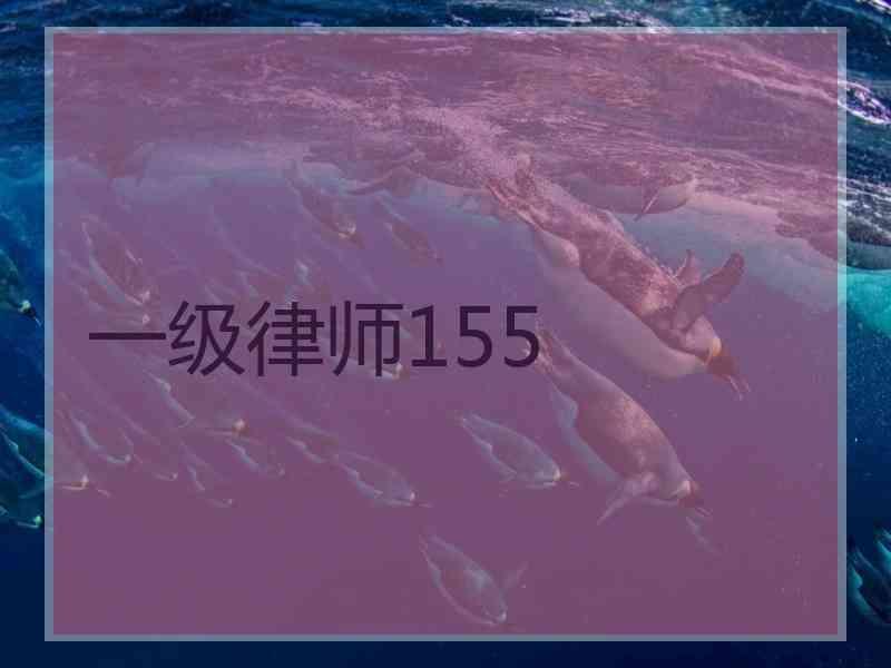 一级律师155