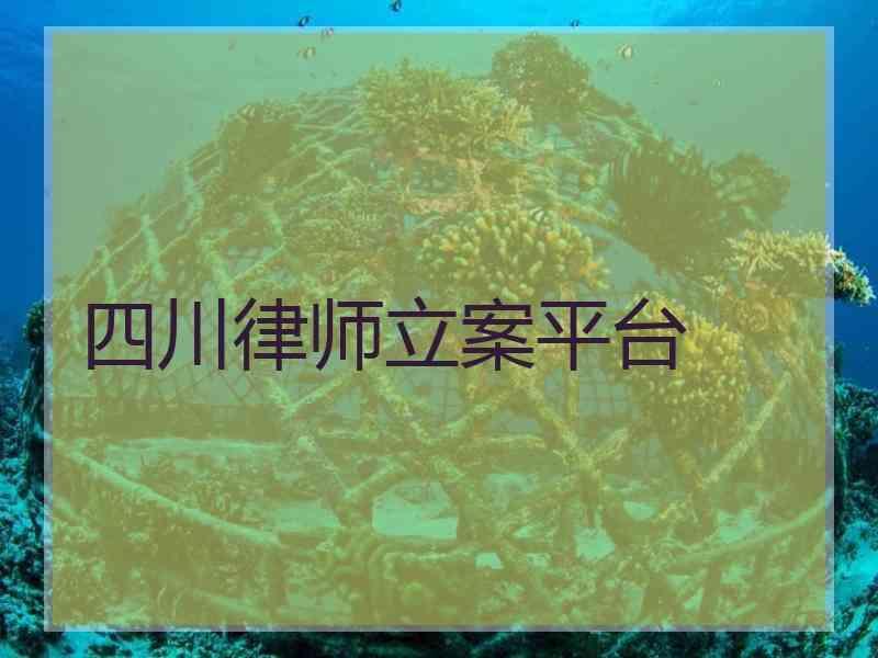 四川律师立案平台