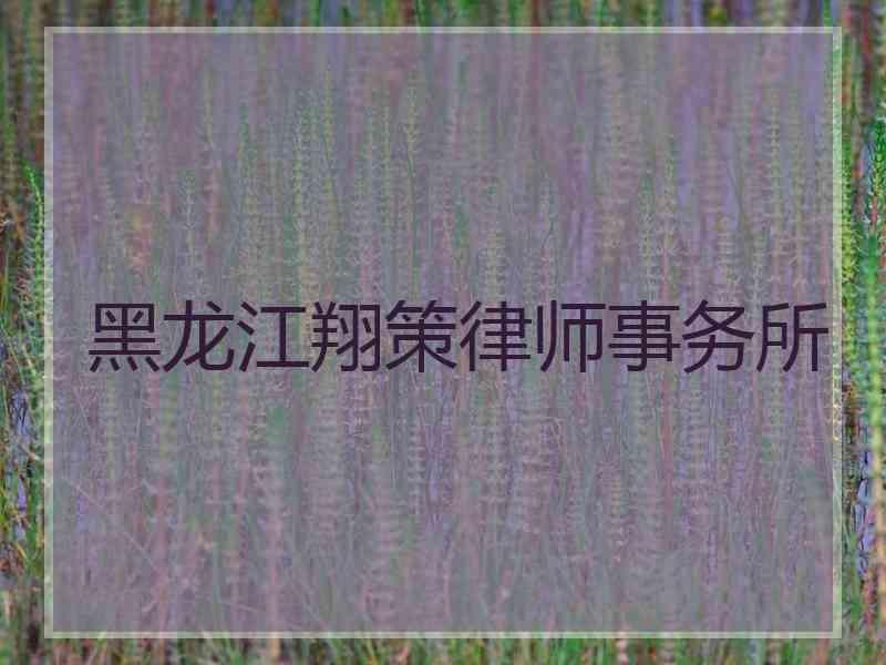 黑龙江翔策律师事务所