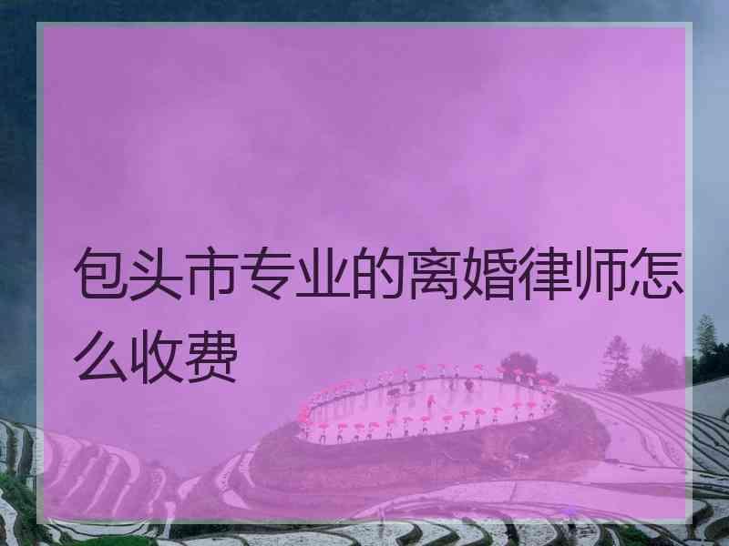包头市专业的离婚律师怎么收费