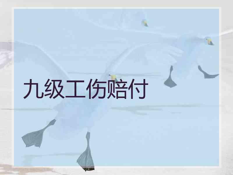 九级工伤赔付