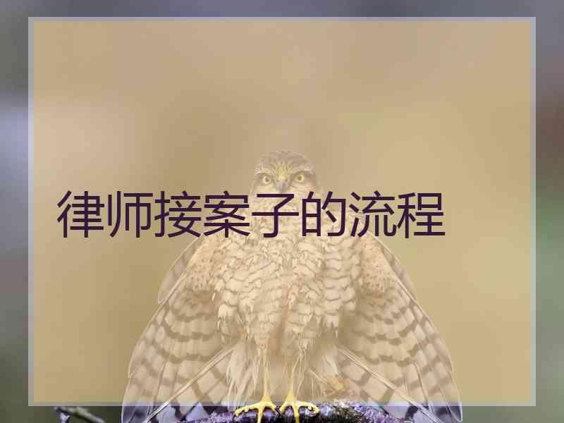 律师接案子的流程