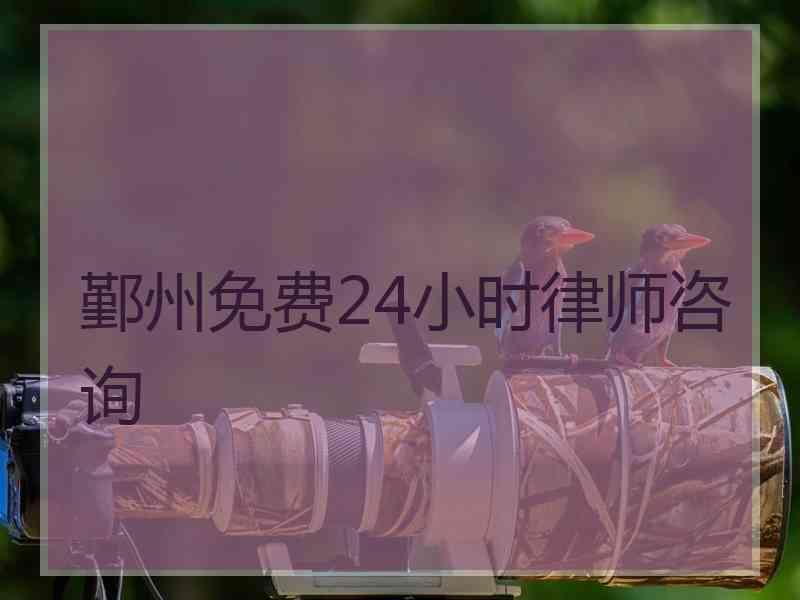 鄞州免费24小时律师咨询