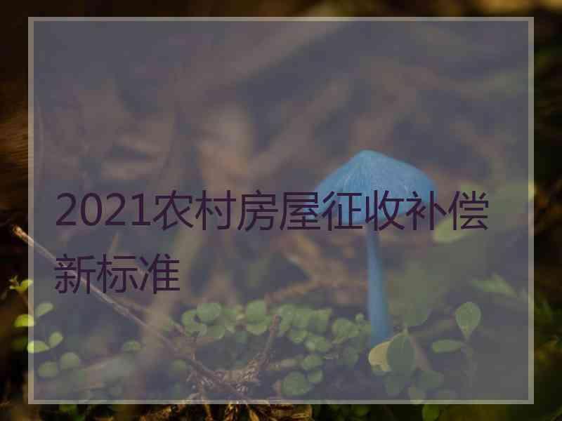 2021农村房屋征收补偿新标准