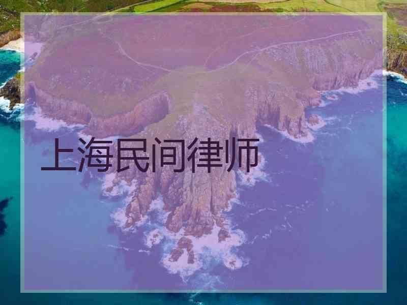 上海民间律师