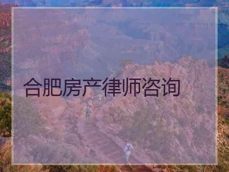 合肥房产律师咨询