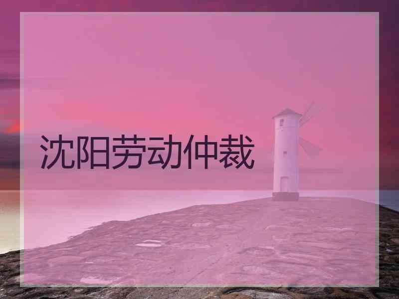 沈阳劳动仲裁