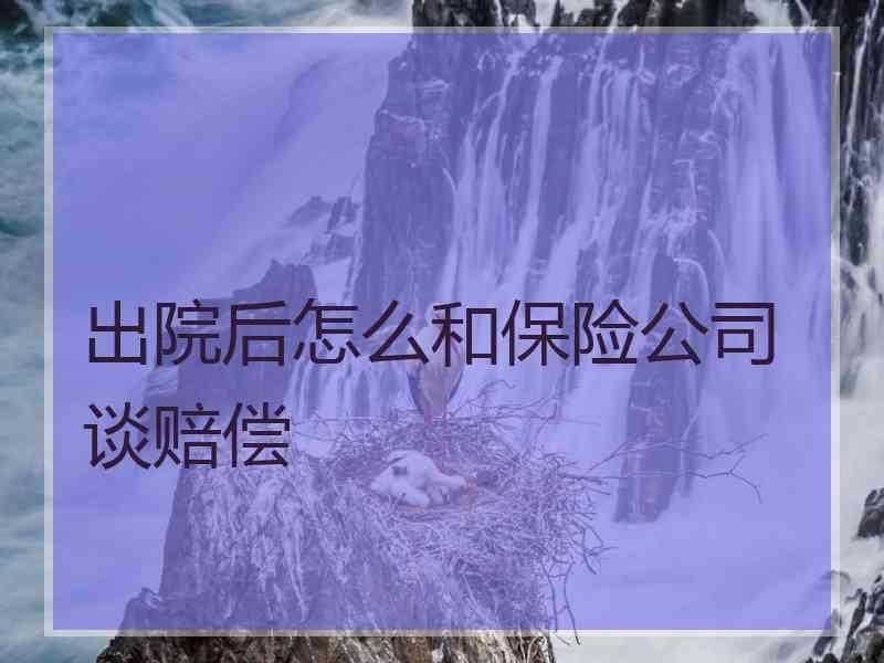 出院后怎么和保险公司谈赔偿