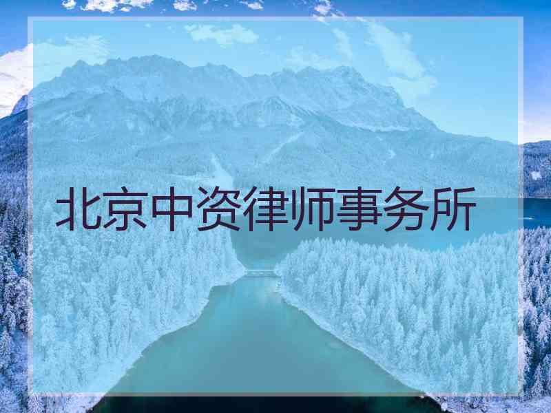 北京中资律师事务所