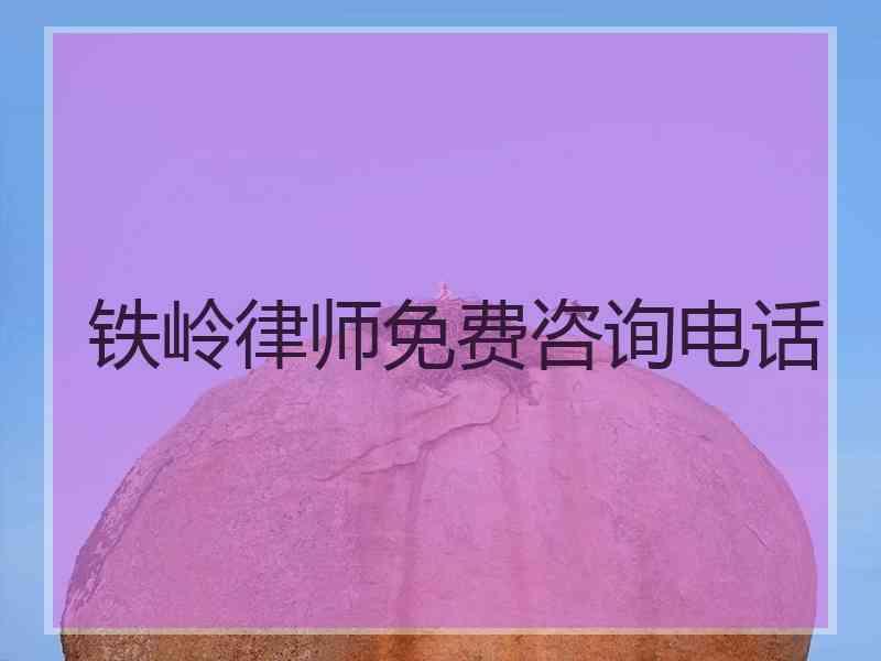 铁岭律师免费咨询电话