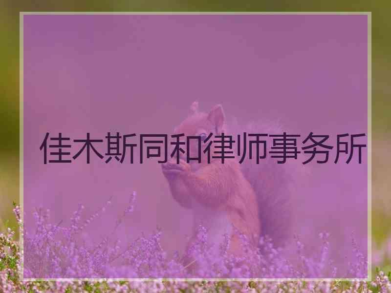 佳木斯同和律师事务所