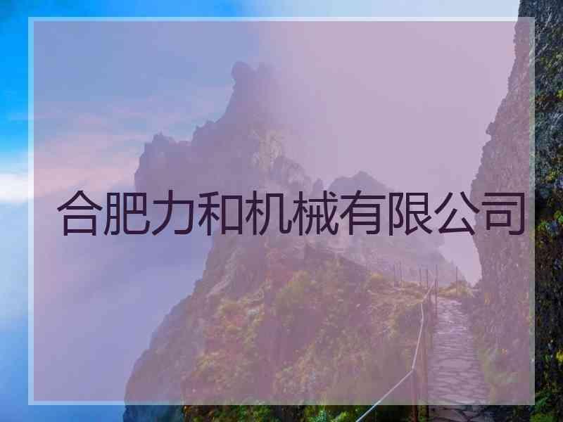 合肥力和机械有限公司