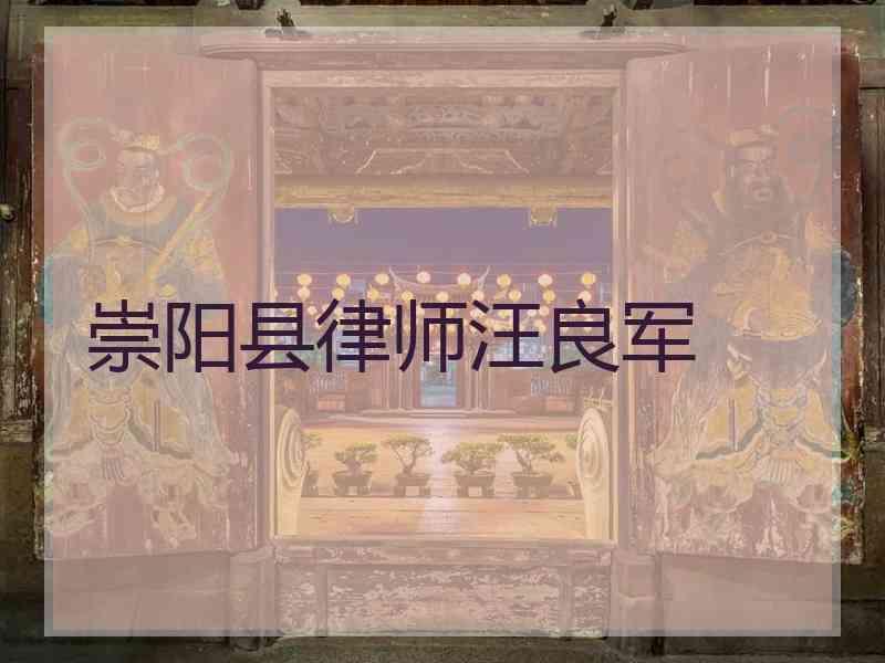 崇阳县律师汪良军