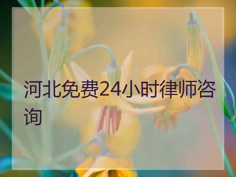 河北免费24小时律师咨询