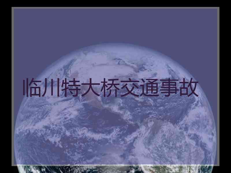 临川特大桥交通事故