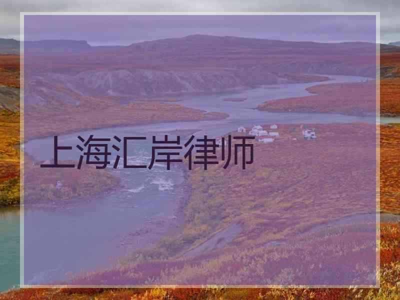 上海汇岸律师