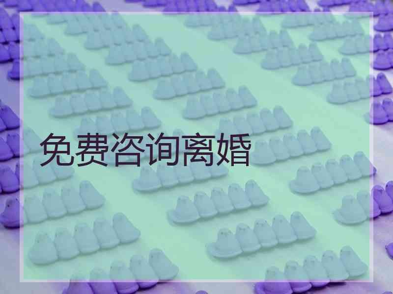 免费咨询离婚