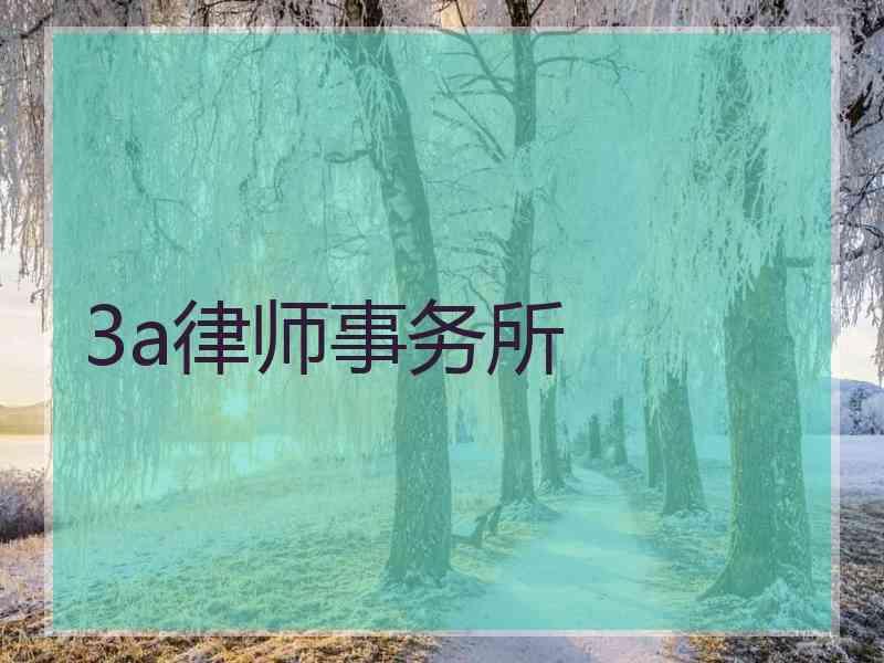 3a律师事务所