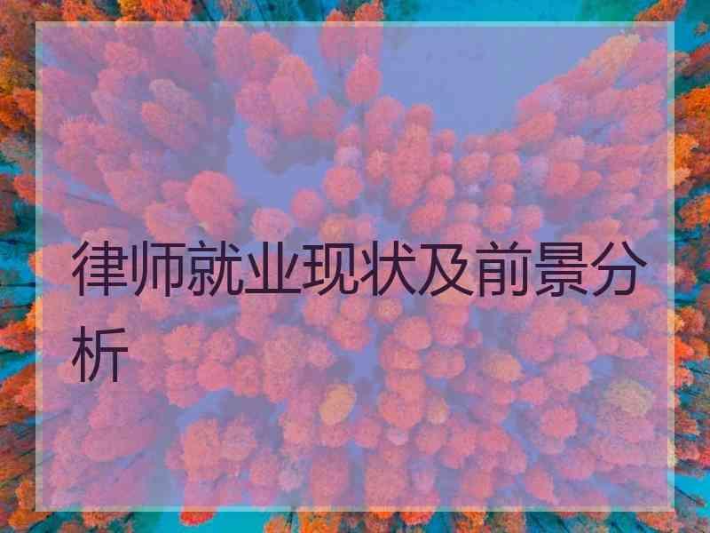 律师就业现状及前景分析