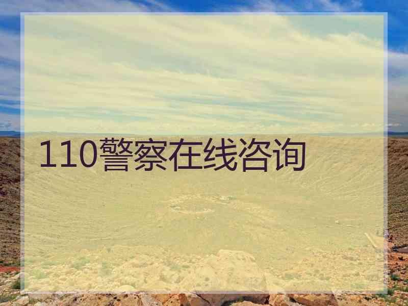 110警察在线咨询
