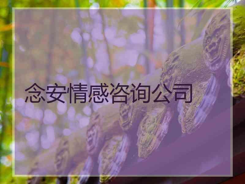 念安情感咨询公司