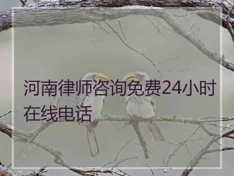 河南律师咨询免费24小时在线电话