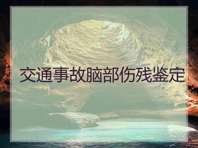 交通事故脑部伤残鉴定