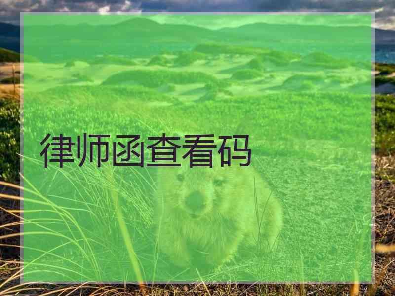 律师函查看码