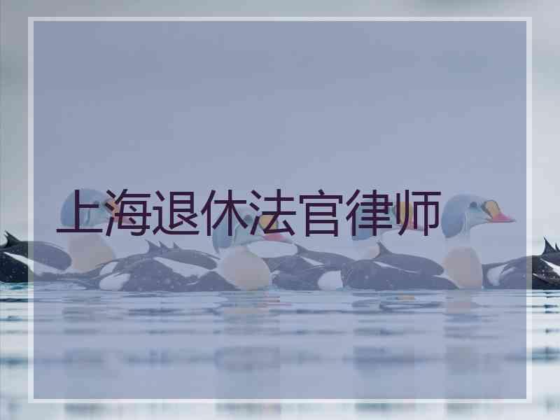 上海退休法官律师