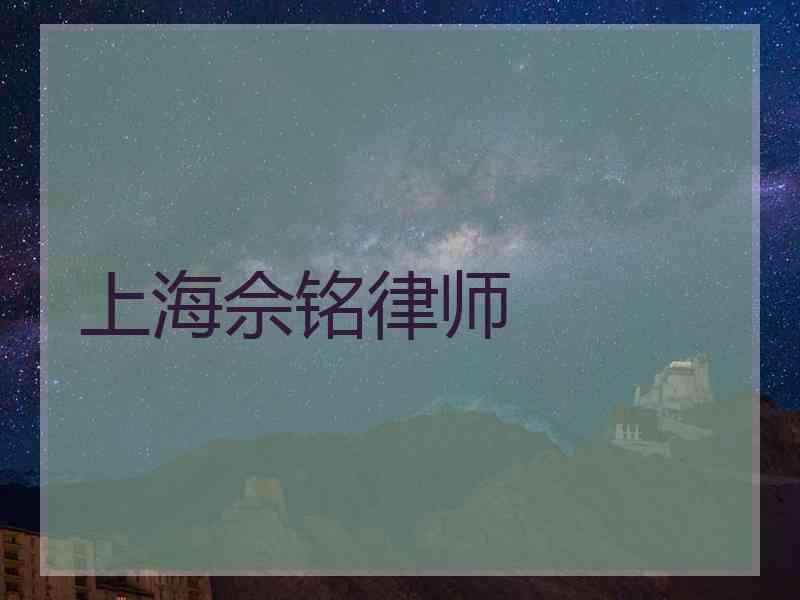 上海佘铭律师