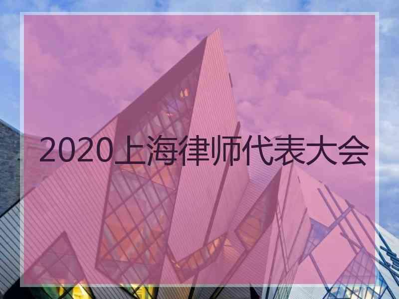 2020上海律师代表大会