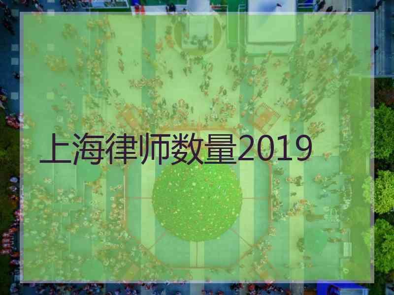 上海律师数量2019