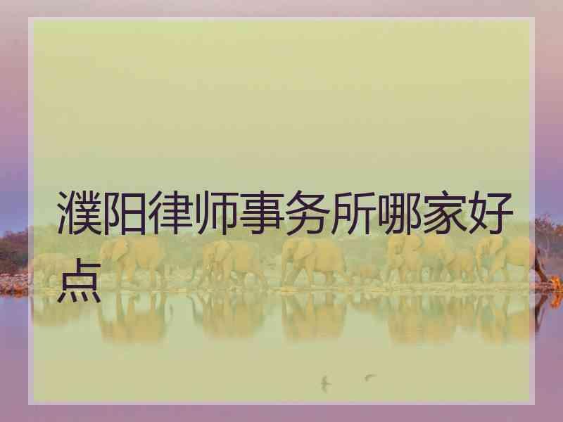 濮阳律师事务所哪家好点