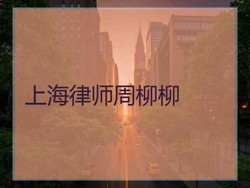 上海律师周柳柳